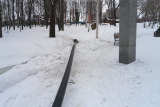 ГНБ прокол, Саранск, Первомайская, протягивания ПНД-трубы