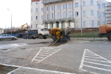 ГНБ прокол, Саранск, река Саранка, Саранская-Красноармейская, пилотная скважина
