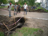 ГНБ прокол 2, Саранск, Сущинского, расширение  диаметра пилотной скважины